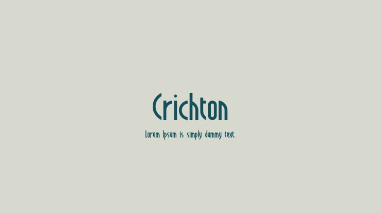 Crichton Font Family