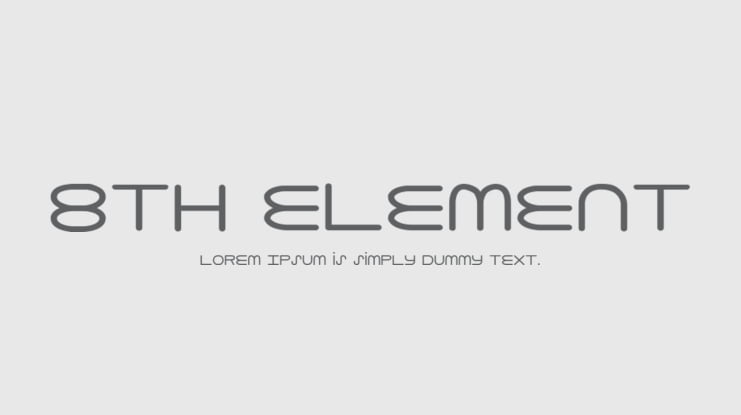 8th Element Font Family