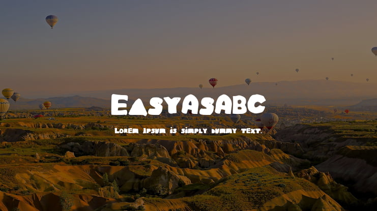 EasyAsABC Font