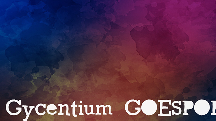 Gycentium GOESPOP Font