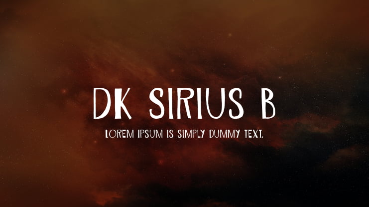DK Sirius B Font