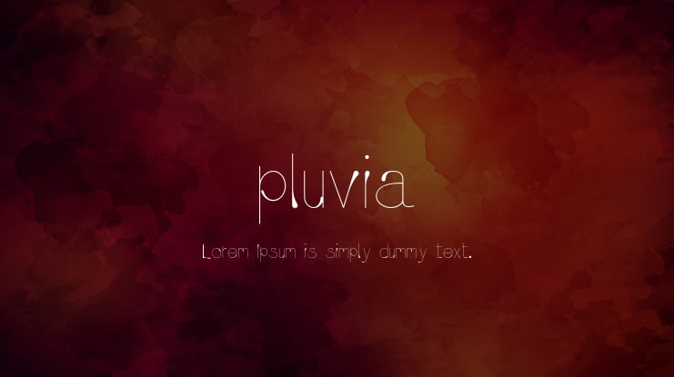 pluvia Font