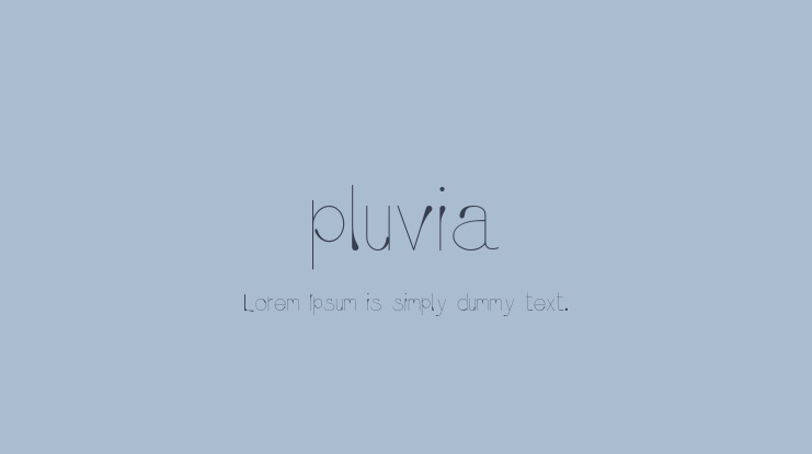 pluvia Font