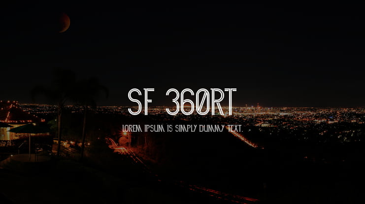SF 360RT Font