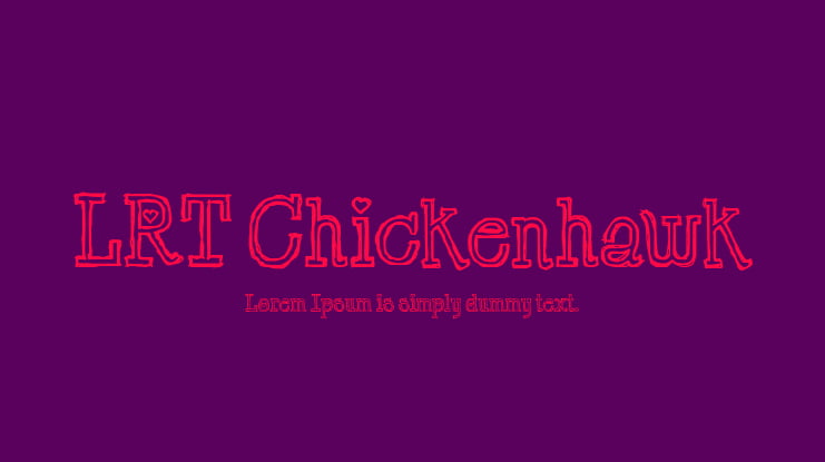 LRT Chickenhawk Font