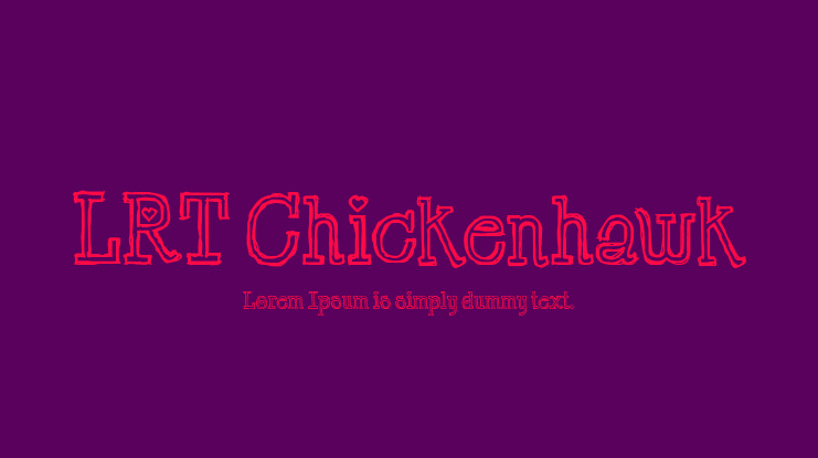 LRT Chickenhawk Font
