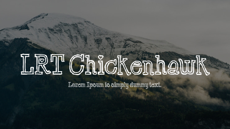 LRT Chickenhawk Font