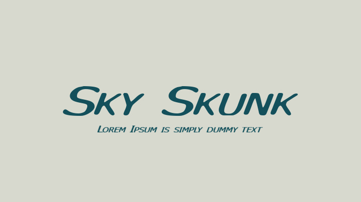 Sky Skunk Font