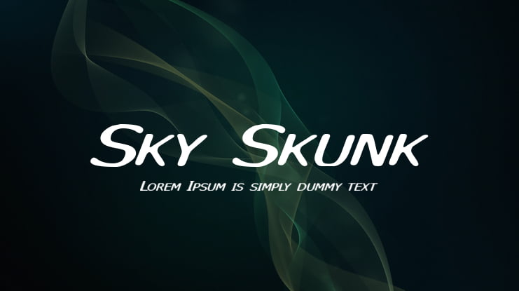Sky Skunk Font