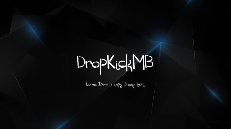 DropKickMB Font