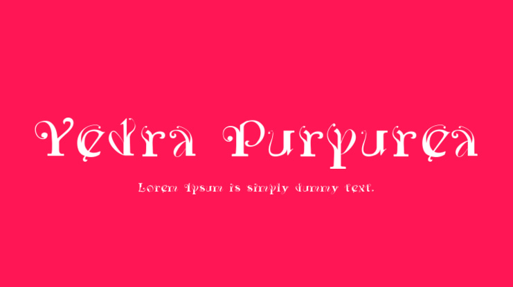 Yedra Purpurea Font