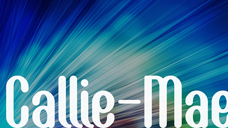Callie-Mae Font Family