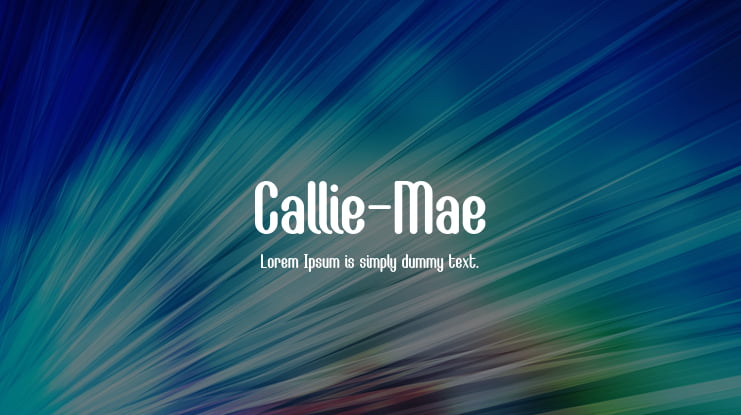 Callie-Mae Font Family