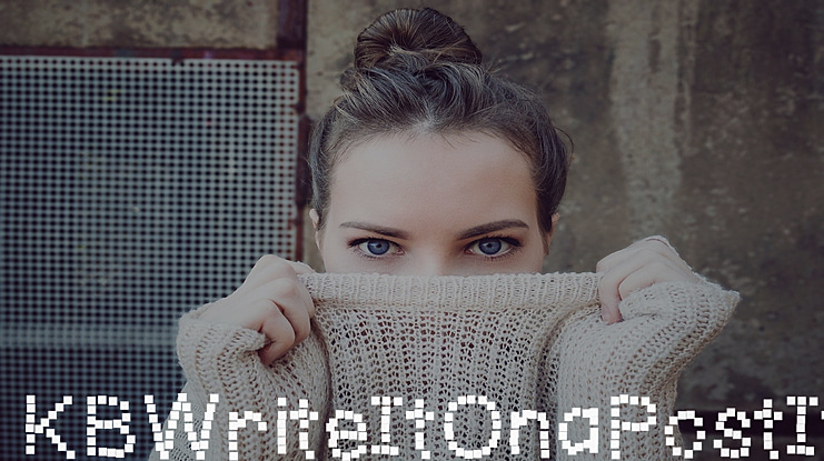 KBWriteItOnaPostIt Font