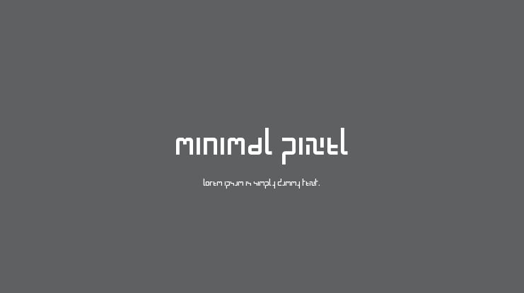 Minimal Pixel Font