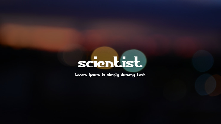 scientist Font