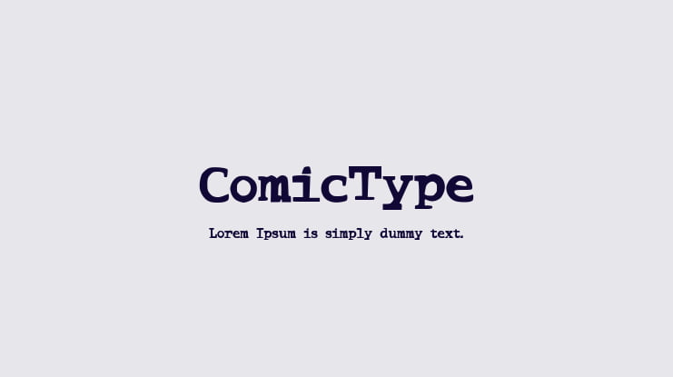 ComicType Font