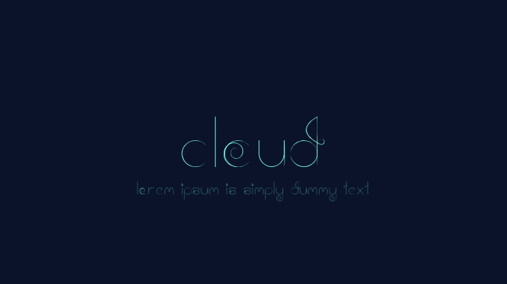 cloud Font