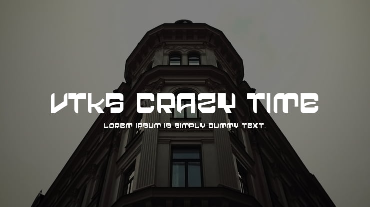 VTKS Crazy Time Font