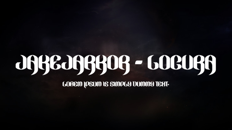 JAKEJARKOR - LOCURA Font