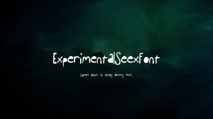 ExperimentalSeexFont Font