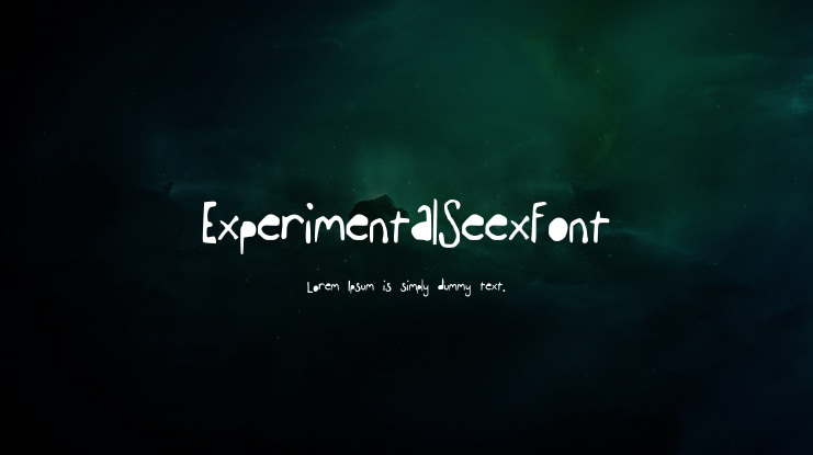 ExperimentalSeexFont Font