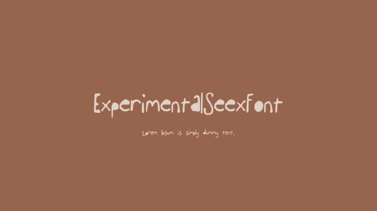 ExperimentalSeexFont Font