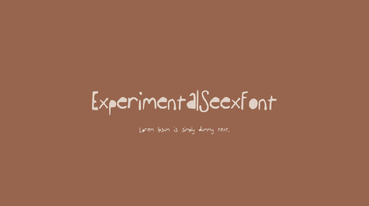 ExperimentalSeexFont Font