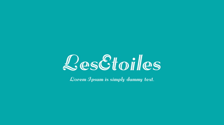 LesEtoiles Font