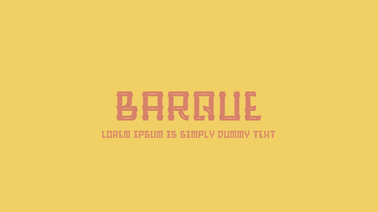 Barque Font Family