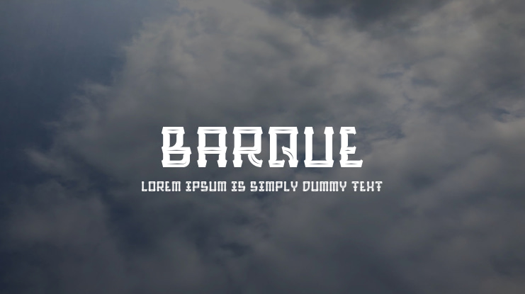 Barque Font Family