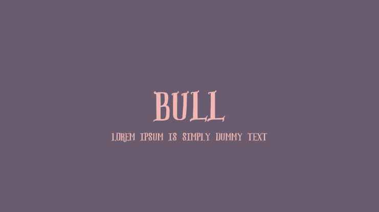 Bull Font
