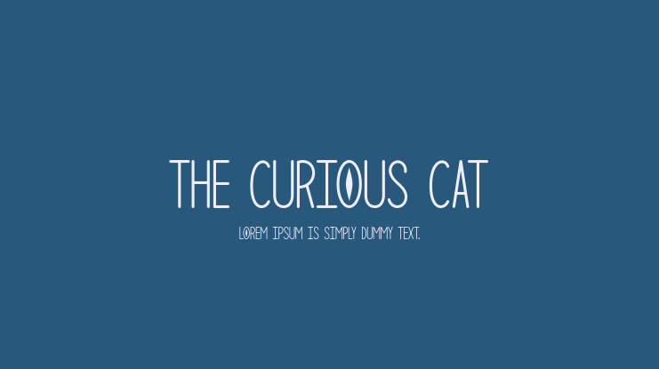 The Curious Cat Font