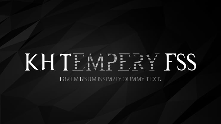 KH Tempery FSS Font Family
