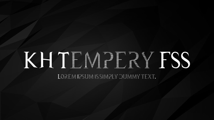 KH Tempery FSS Font Family