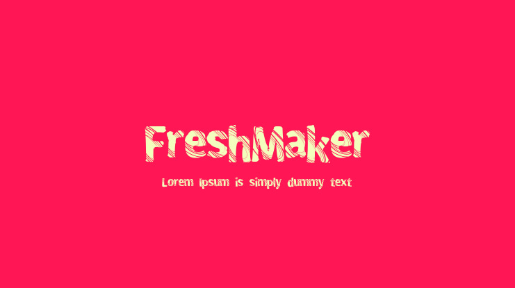 FreshMaker Font