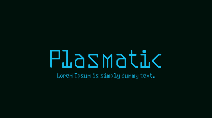 Plasmatic Font