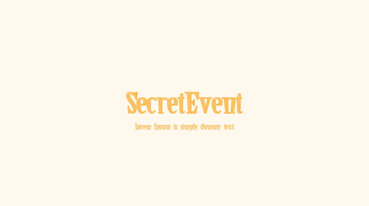 SecretEvent Font