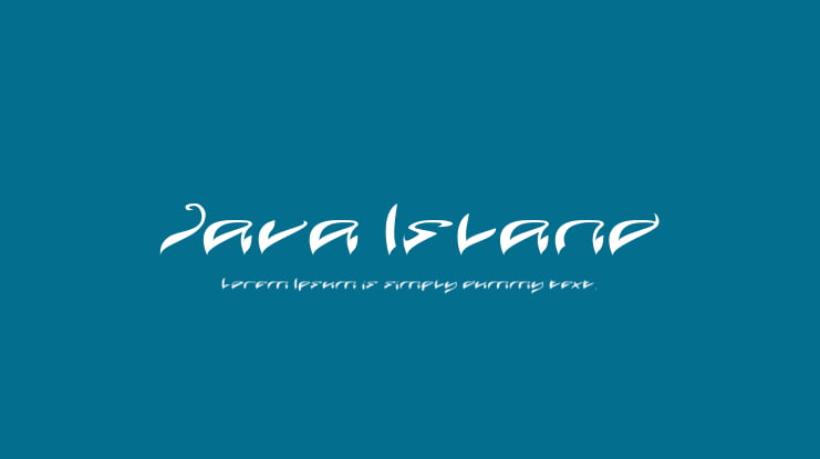 Java Island Font Family