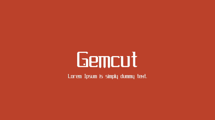 Gemcut Font Family