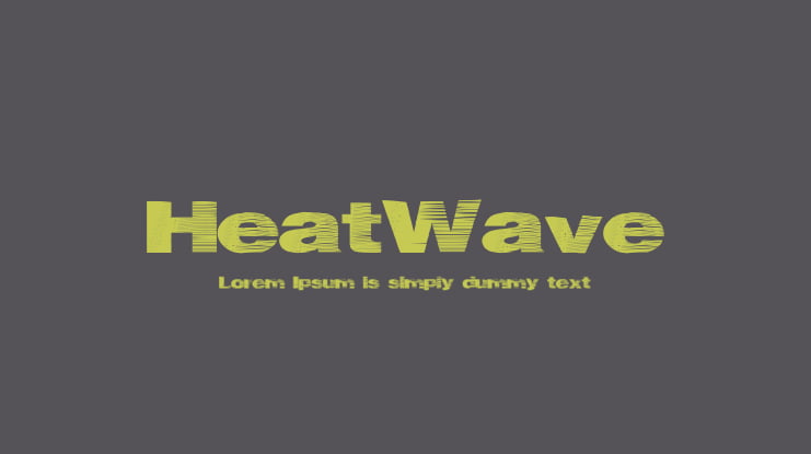 HeatWave Font