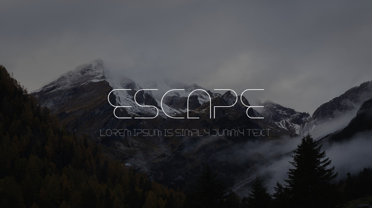 Escape Font