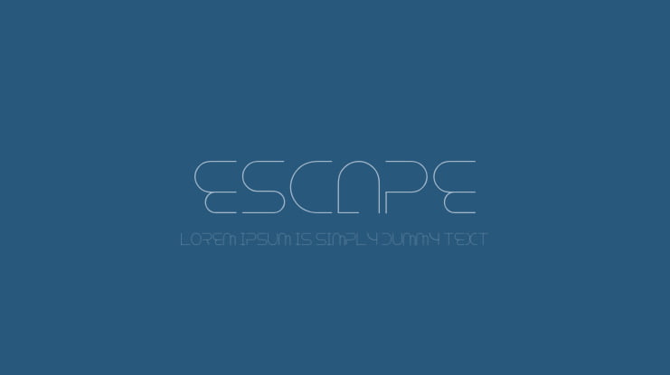 Escape Font