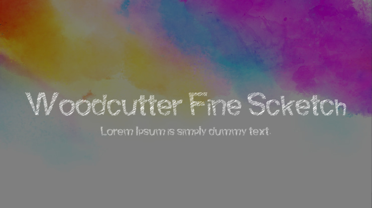 Woodcutter Fine Scketch Font