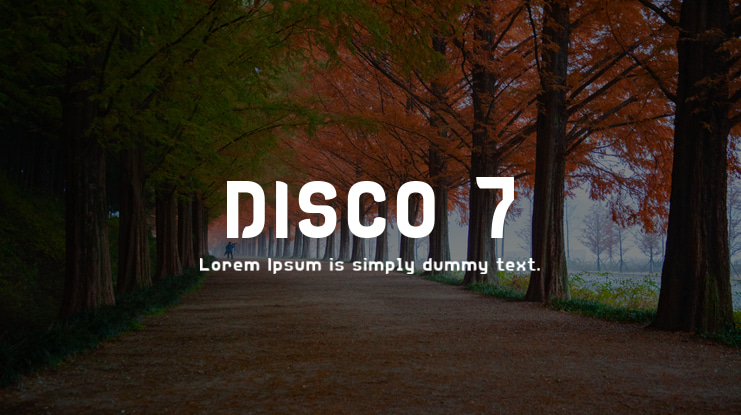 DISCO 7 Font
