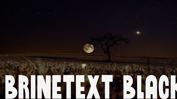 Brinetext Black Font