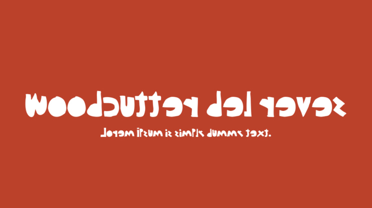 woodcutter del reves Font