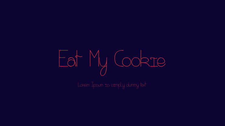 Eat My Cookie Font