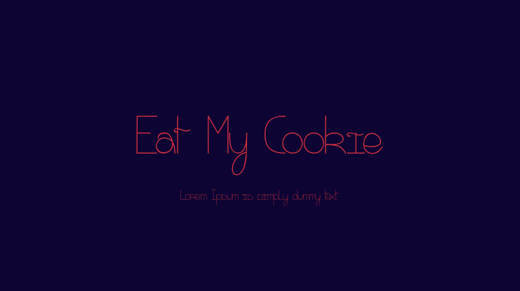 Eat My Cookie Font