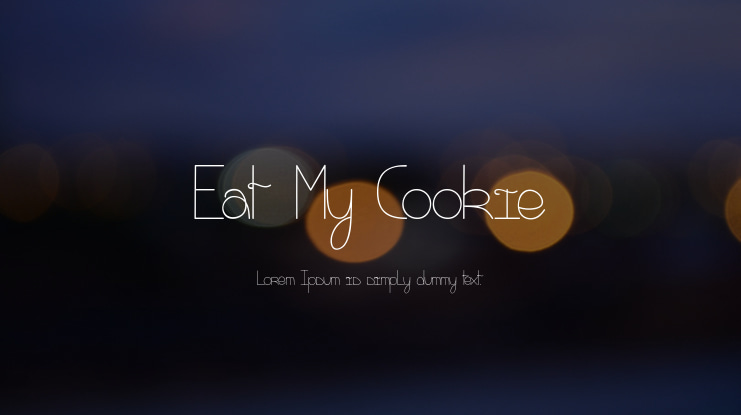 Eat My Cookie Font